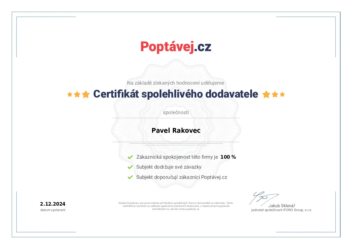 Certifikát kvality